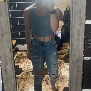 Distressed American Eagle High Rise Jegging size 00 Regular